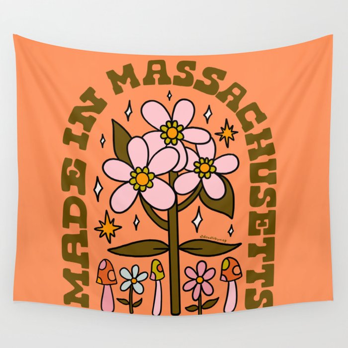 Made In Massachusetts Wall Tapestry Gallery Image 1