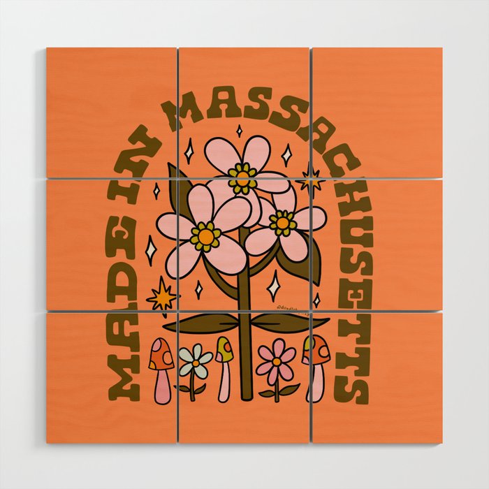 Made In Massachusetts Wood Wall Art Gallery Image 1