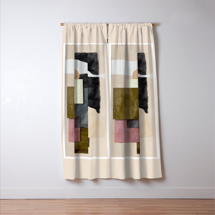 Soft Geometry II Window Curtain Gallery Image 3