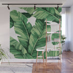 Tropical banana leaves Wall Mural Gallery Image 1