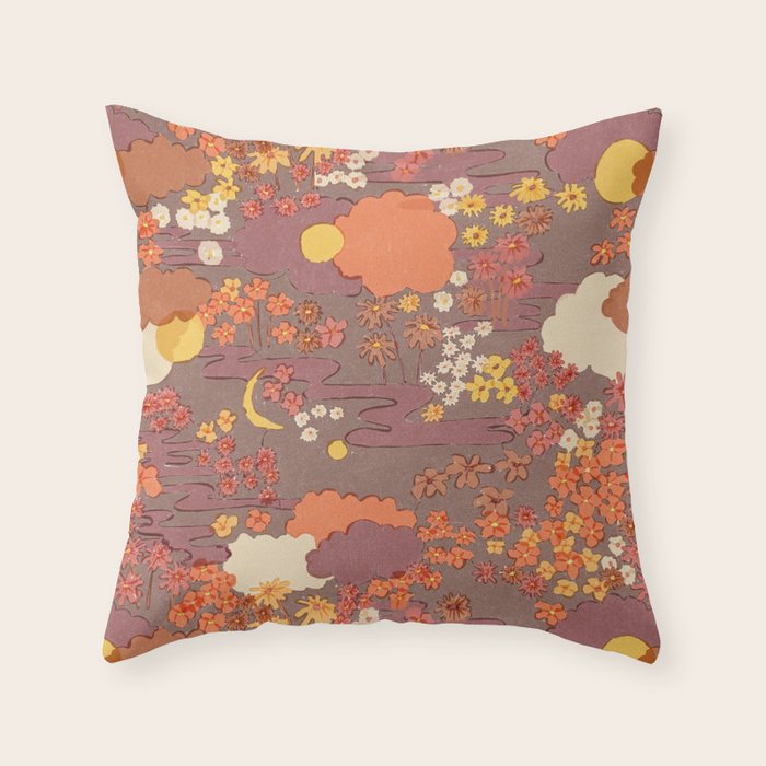 Bohemian Garden Throw Pillow Gallery Image 1