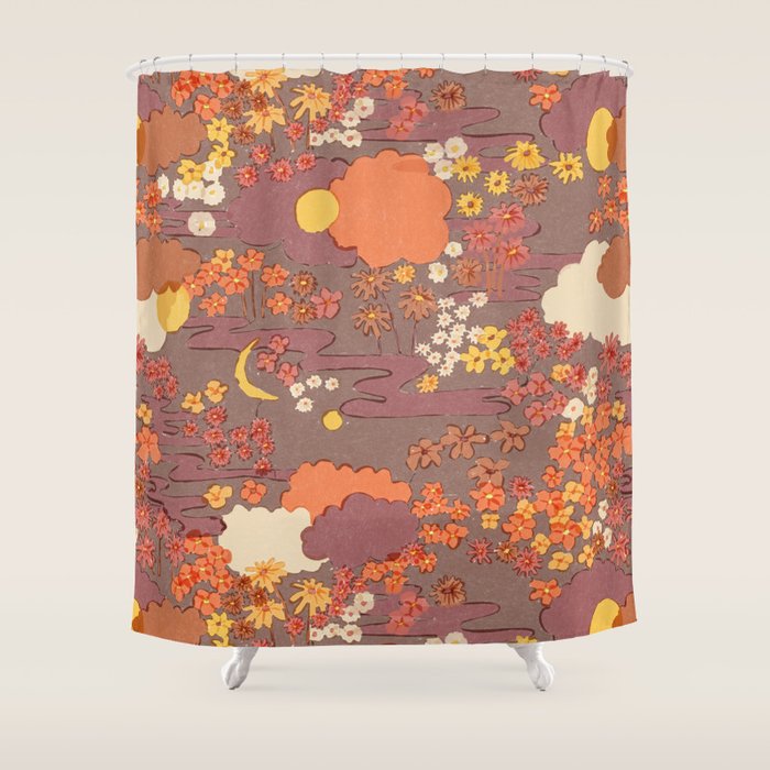Bohemian Garden Shower Curtain Gallery Image 1