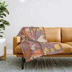 Bohemian Garden Throw Blanket Gallery Image 1