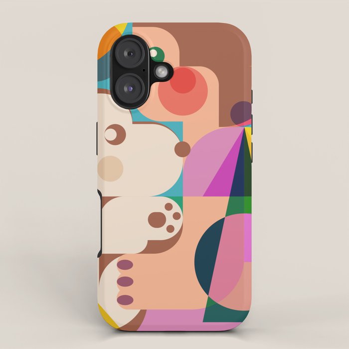 Girl with Cute Puppy iPhone Case Gallery Image 1