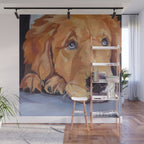 Golden Retriever Dog Portrait Wall Mural Gallery Image 1