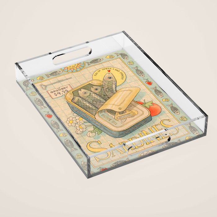 Sardines Acrylic Tray Gallery Image 1