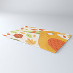 Autumn bird and leaves Rug Gallery Image 3