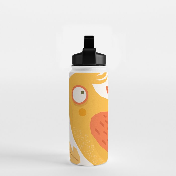 Autumn bird and leaves Water Bottle Gallery Image 2