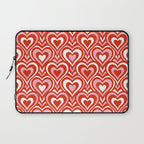 Sweethearts - red, pink, and white  Laptop Sleeve Gallery Image 1