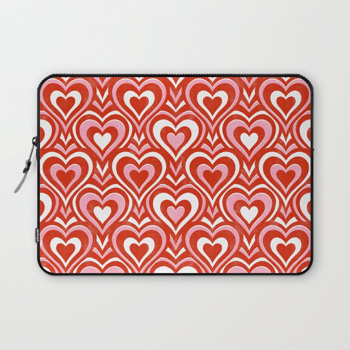Sweethearts - red, pink, and white  Laptop Sleeve Gallery Image 1