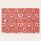 Sweethearts - red, pink, and white  Cutting Board Gallery Image 1