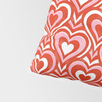 Sweethearts - red, pink, and white  Pillow Sham Gallery Image 4