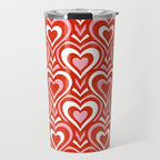 Sweethearts - red, pink, and white  Travel Mug Gallery Image 1