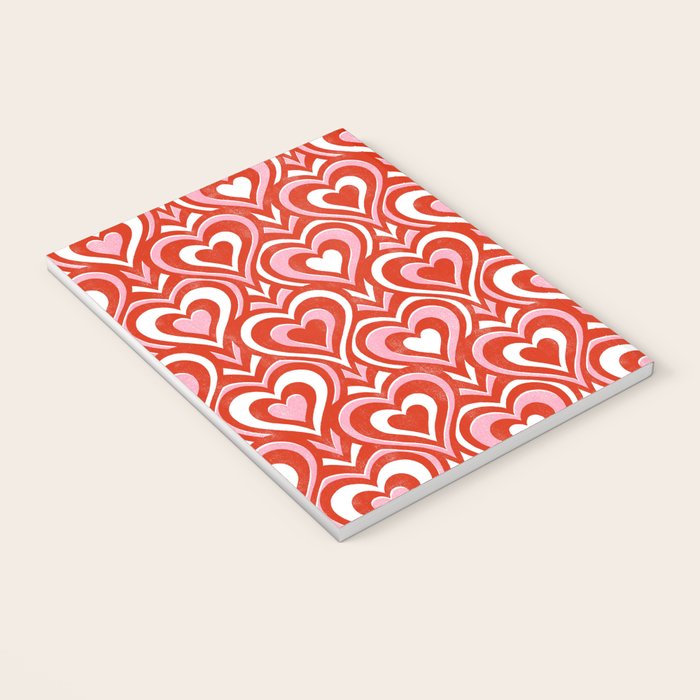 Sweethearts - red, pink, and white  Notebook Gallery Image 3