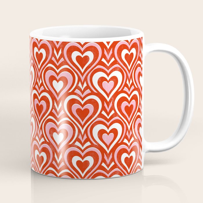 Sweethearts - red, pink, and white  Coffee Mug Gallery Image 1