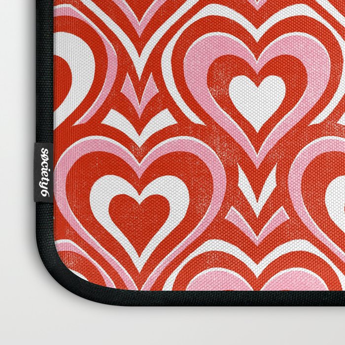Sweethearts - red, pink, and white  Laptop Sleeve Gallery Image 3