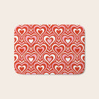 Sweethearts - red, pink, and white  Bath Mat Gallery Image 1
