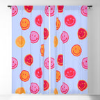 Smiling faces pattern no2 Window Curtain Gallery Image 5