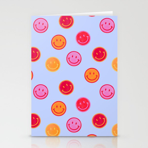 Smiling faces pattern no2 Stationery Card Gallery Image 1