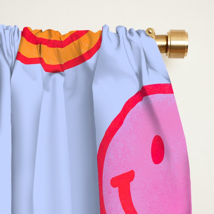 Smiling faces pattern no2 Window Curtain Gallery Image 2