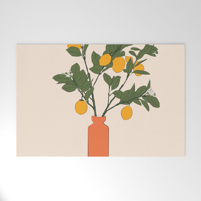 Ripe Lemon Plant Welcome Mat Gallery Image 1