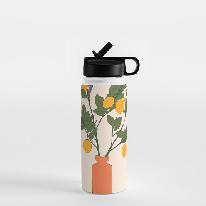Ripe Lemon Plant Water Bottle Gallery Image 1