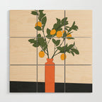 Ripe Lemon Plant Wood Wall Art Gallery Image 1