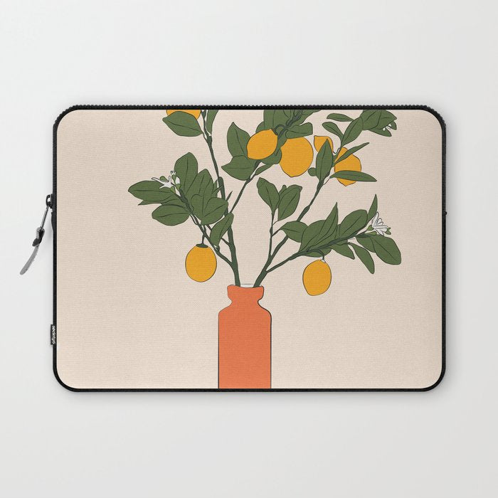 Ripe Lemon Plant Laptop Sleeve Gallery Image 1