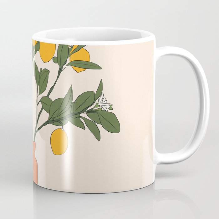 Ripe Lemon Plant Coffee Mug Gallery Image 1