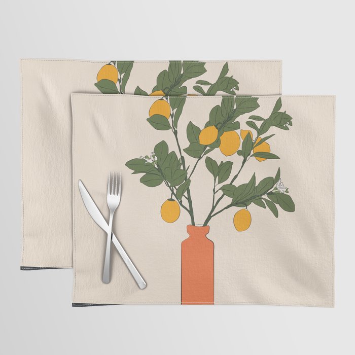Ripe Lemon Plant Placemat Gallery Image 1