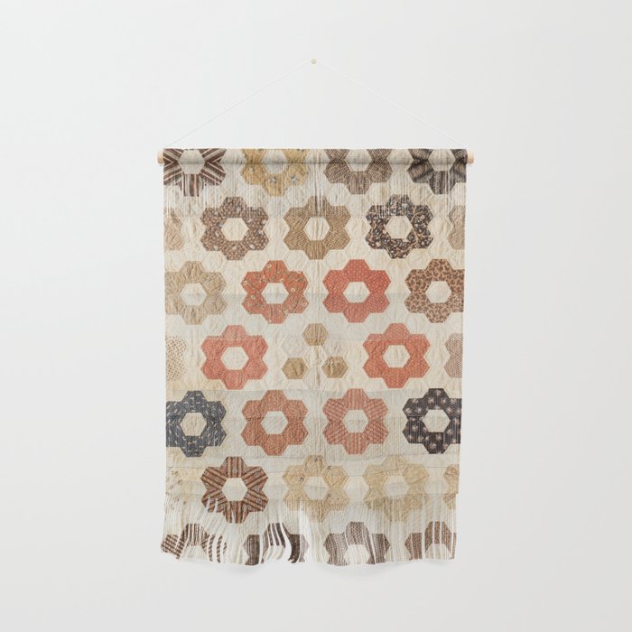 Vintage Multicolor Patchwork Quilt Wall Hanging Gallery Image 1