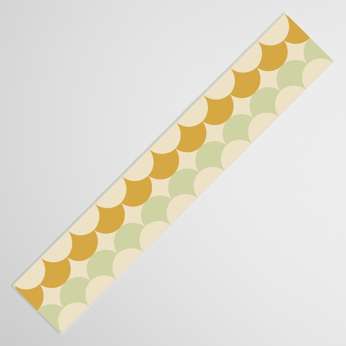 Retro Circular Pattern III Table Runner Gallery Image 3