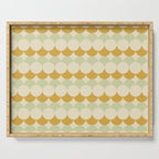 Retro Circular Pattern III Serving Tray Gallery Image 1