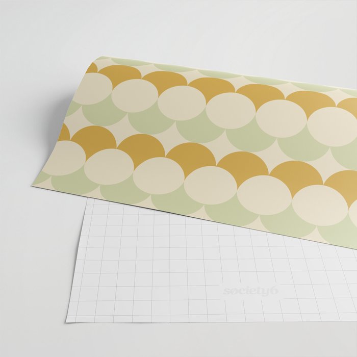 Retro Circular Pattern III Wrapping Paper Gallery Image 2