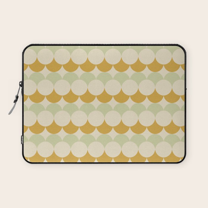 Retro Circular Pattern III Laptop Sleeve Gallery Image 1