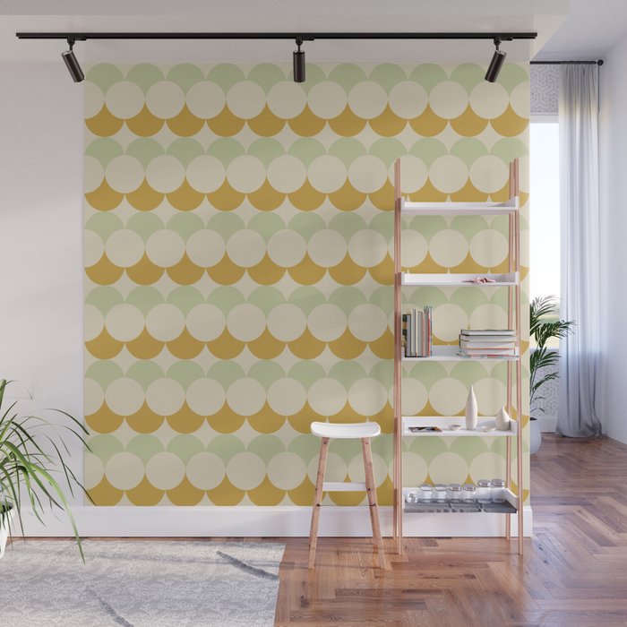Retro Circular Pattern III Wall Mural Gallery Image 1