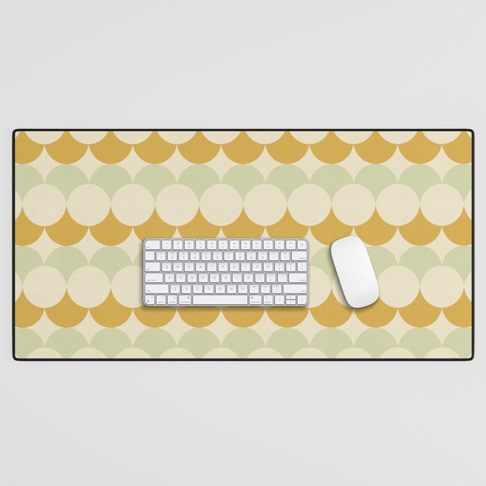Retro Circular Pattern III Desk Mat Gallery Image 1