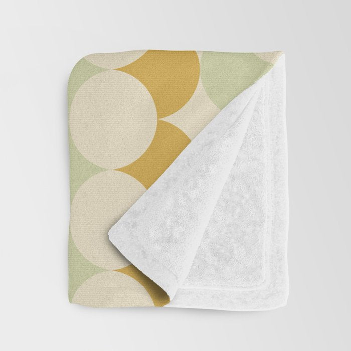 Retro Circular Pattern III Throw Blanket Gallery Image 3