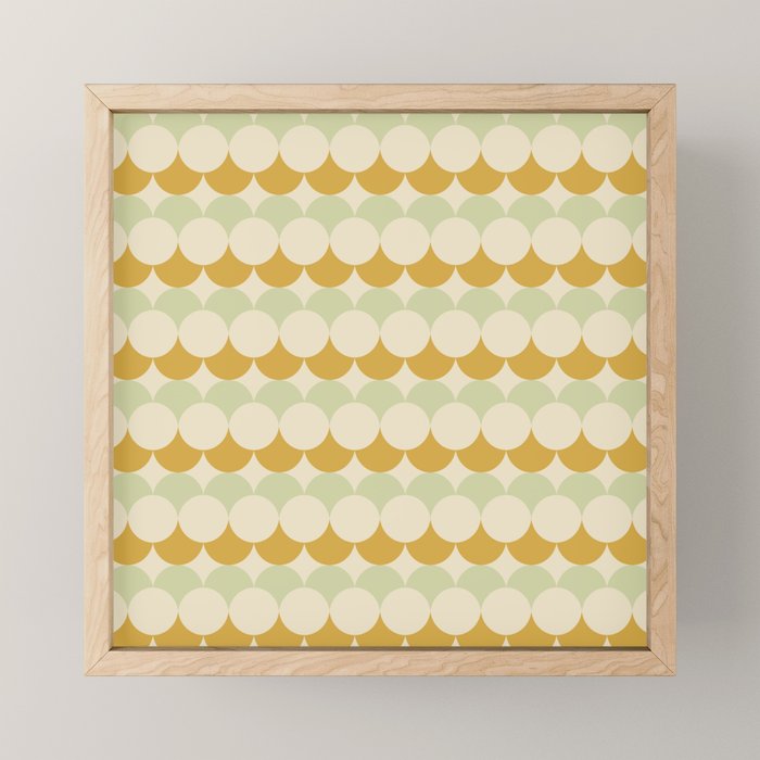 Retro Circular Pattern III Mini Art Print Gallery Image 1