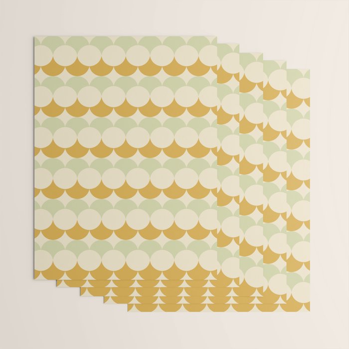 Retro Circular Pattern III Wrapping Paper Gallery Image 3