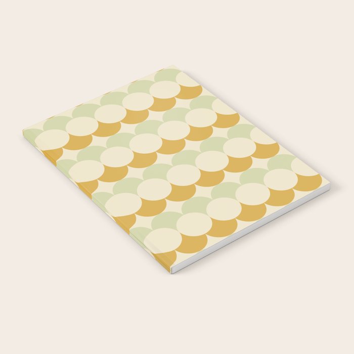 Retro Circular Pattern III Notebook Gallery Image 2