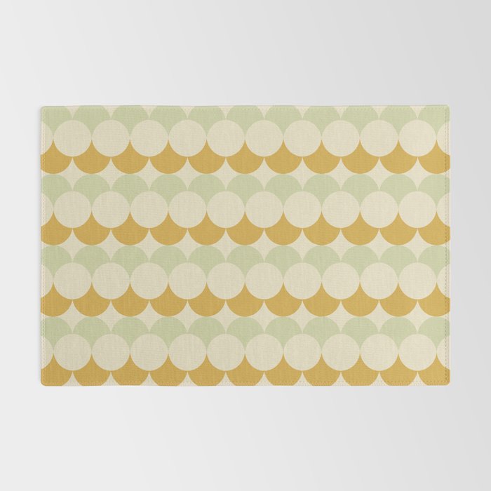 Retro Circular Pattern III Rug Gallery Image 2