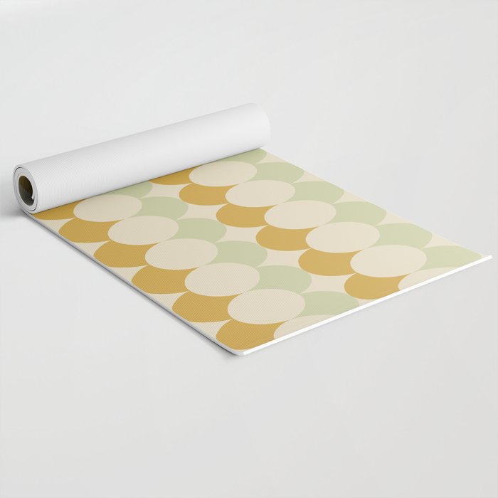 Retro Circular Pattern III Yoga Mat Gallery Image 2