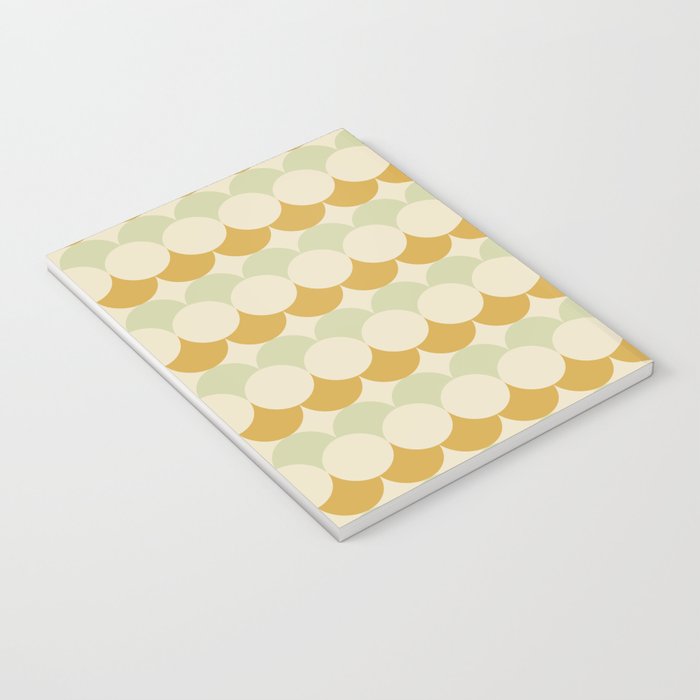 Retro Circular Pattern III Notebook Gallery Image 3