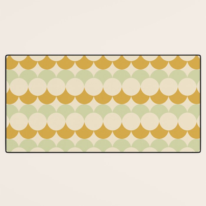 Retro Circular Pattern III Desk Mat Gallery Image 3