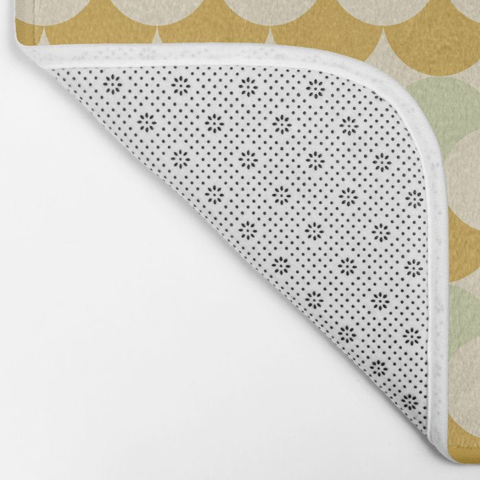 Retro Circular Pattern III Bath Mat Gallery Image 2