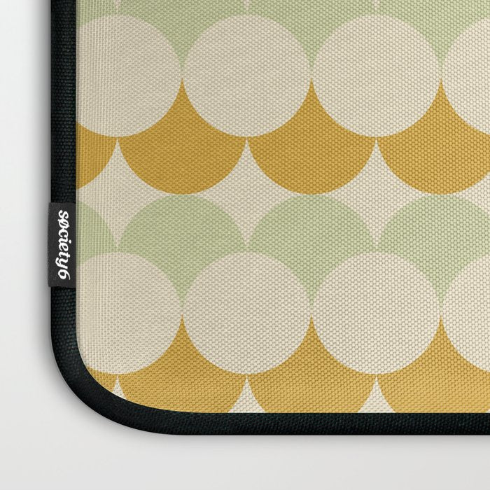 Retro Circular Pattern III Laptop Sleeve Gallery Image 3