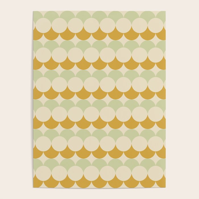 Retro Circular Pattern III Poster Gallery Image 1