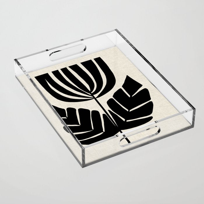 Double Leaf Bell Bloom Acrylic Tray Gallery Image 1