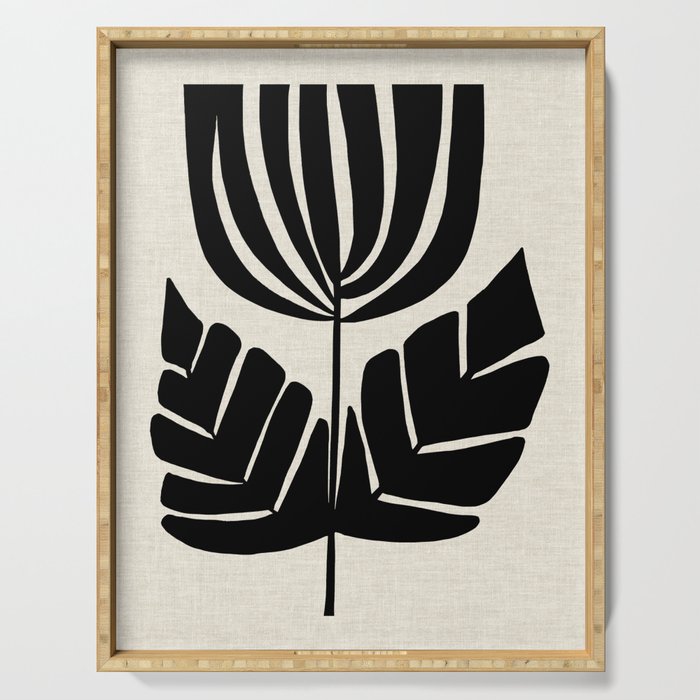 Double Leaf Bell Bloom Serving Tray Gallery Image 1